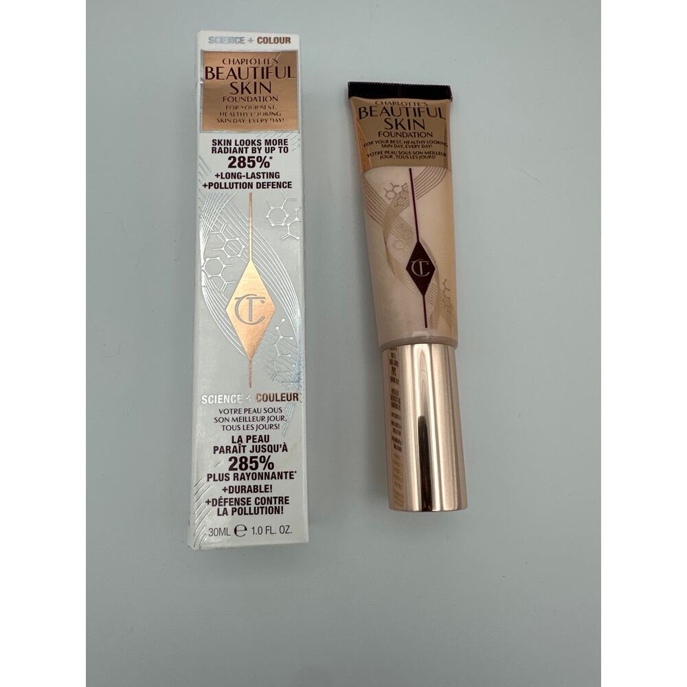 Charlotte Tilbury Beautiful Skin Foundation 1 Neutral (1N) 1.0 fl oz Brand New